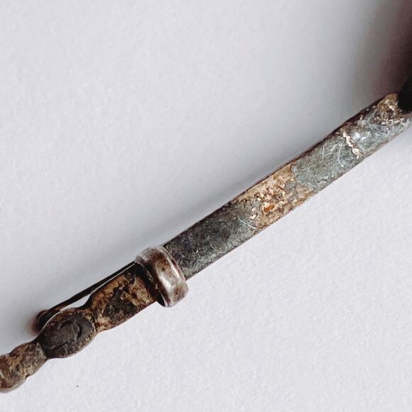 RARE Vintage 1930s Solid Silver Balalaika Brooch USSR Russian Folk Figural Pin - Picture 13 of 14